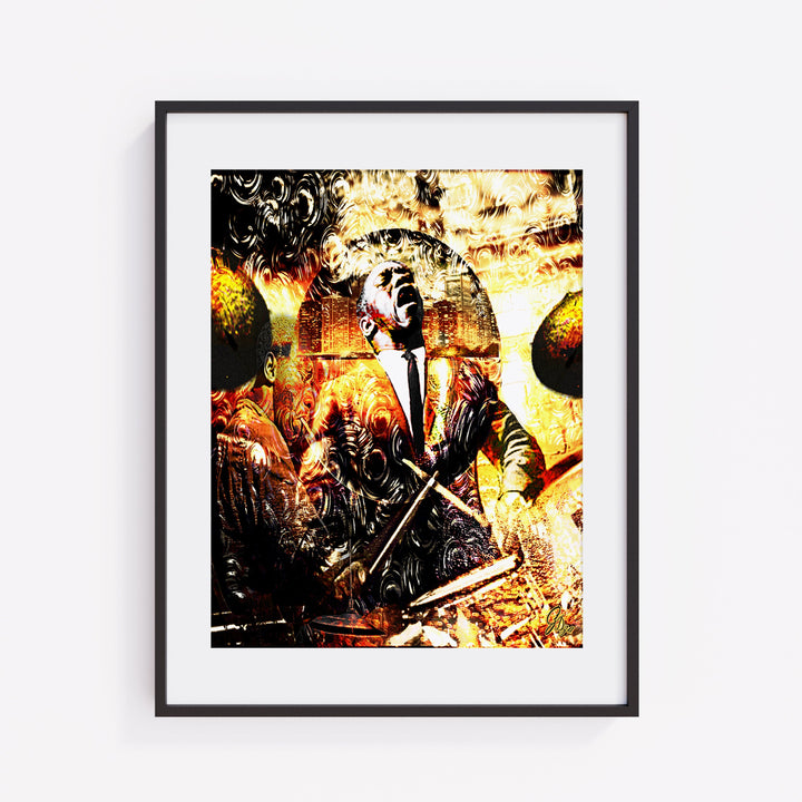 Art Blakey Music Wall Art Canvas Print Front View