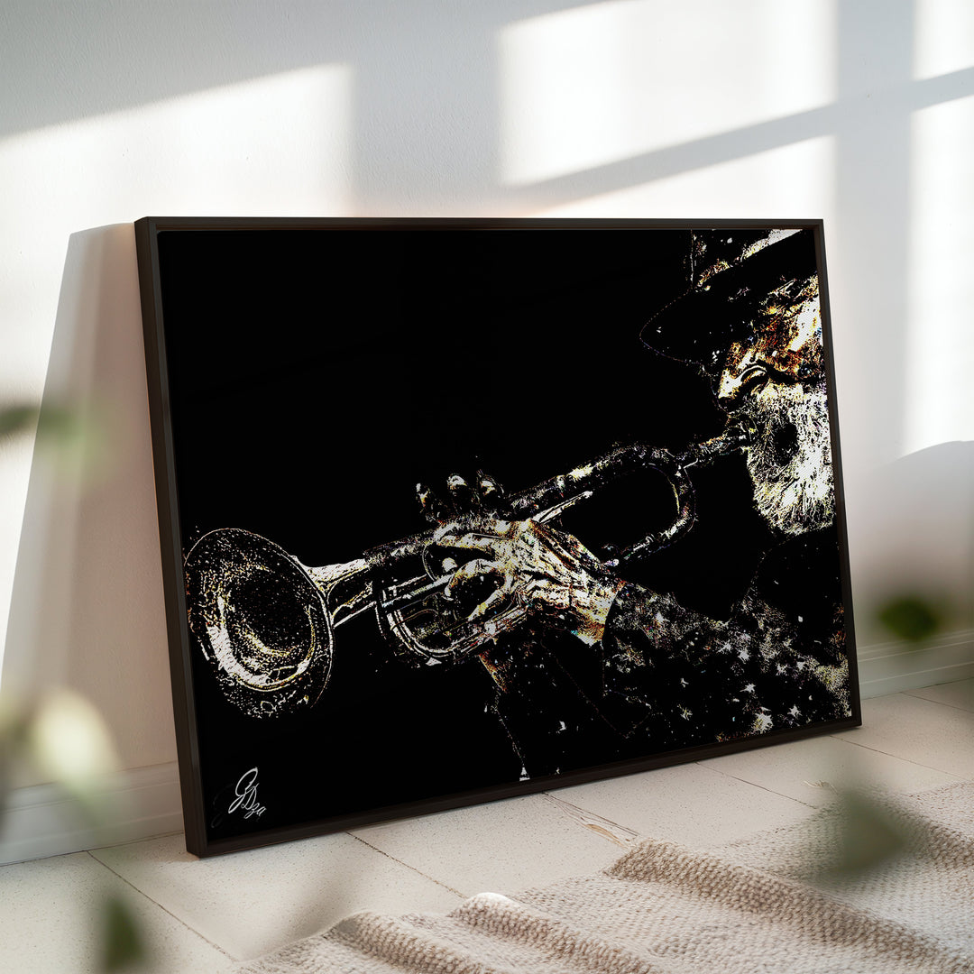 Ashes 2 Ashes Music Wall Art Canvas Print Side View Black Floating Frame