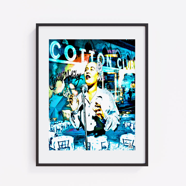 Billie Holiday Music Wall Art Canvas Print Front View