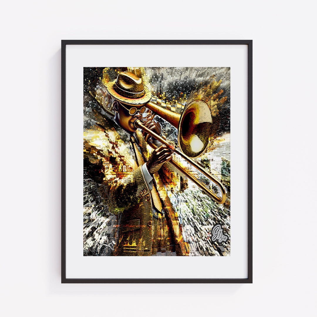 Brass-A-Holic Music Wall Art Canvas Print Front View