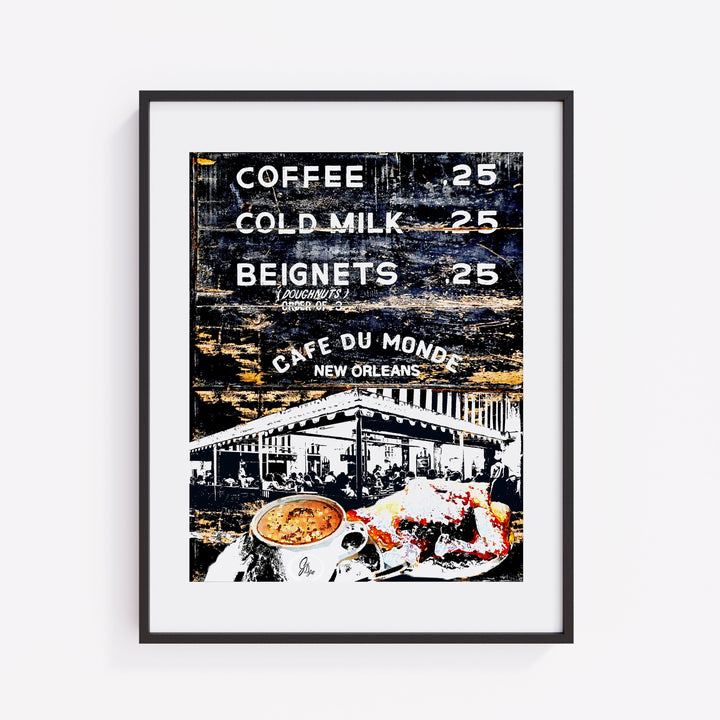 Cafe Du Monde Canvas Print – New Orleans Landmark Wall Art, 20x24