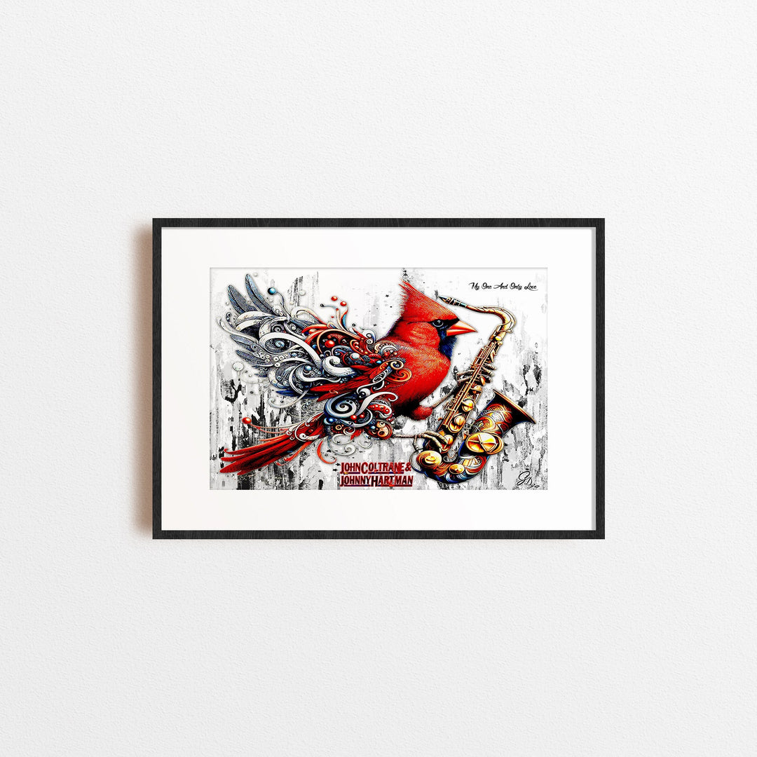 Coltrane and Hartman Music Wall Art Canvas Print Front View