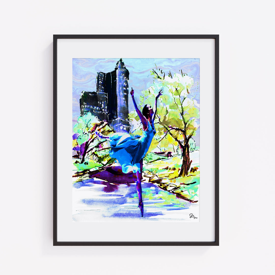 Dance in the Park Dance Wall Art Canvas Print Front View