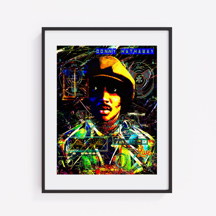 Donny Hathaway Music Wall Art Canvas Print Front View