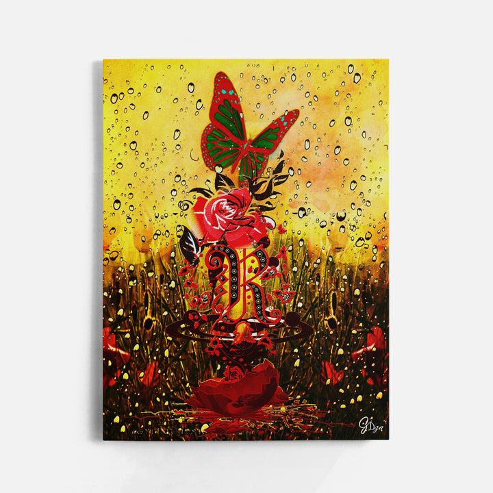 Harlem Rose African American Wall Art Canvas Print Front View Wrapped