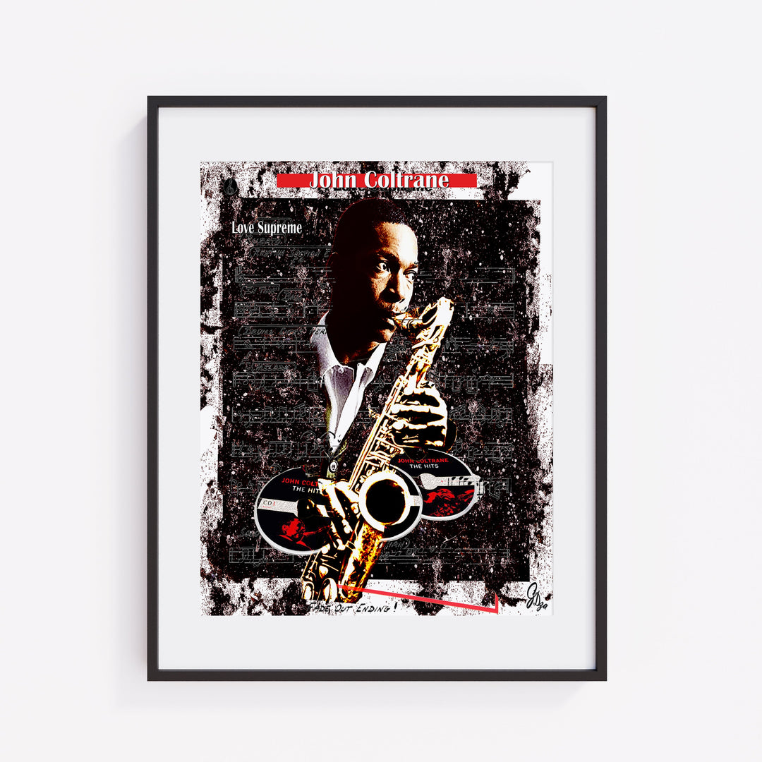John Coltrane Music Wall Art Canvas Print Front View