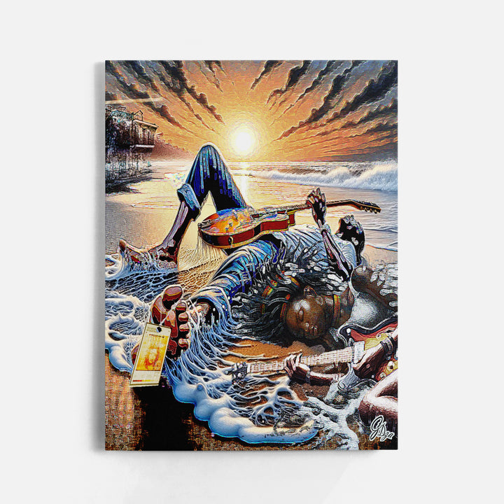 Killing Me Softly Music Wall Art Canvas Print Front View Wrapped