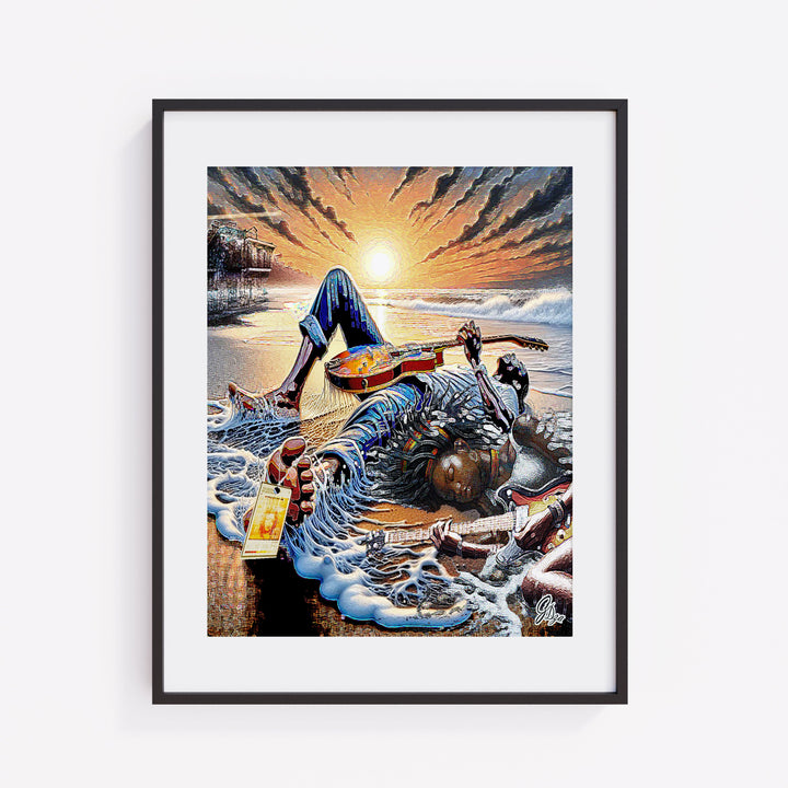 Killing Me Softly Music Wall Art Canvas Print Front View