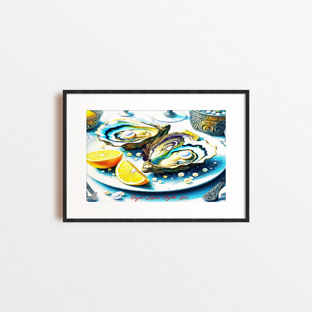 Louisiana Eastern Oysters Kitchen Wall Art Canvas Print Front View