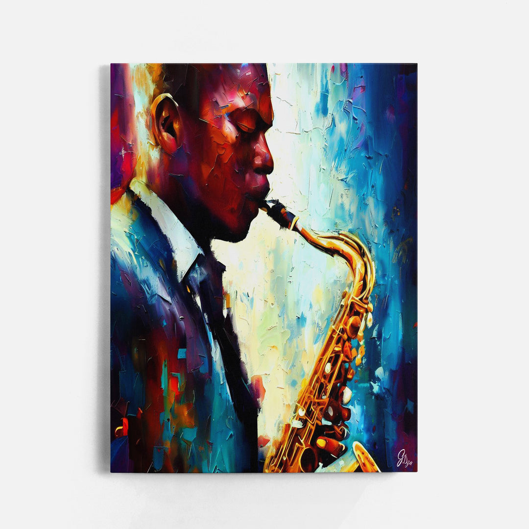 Ornette Coleman Music Wall Art Canvas Print Front View Wrapped
