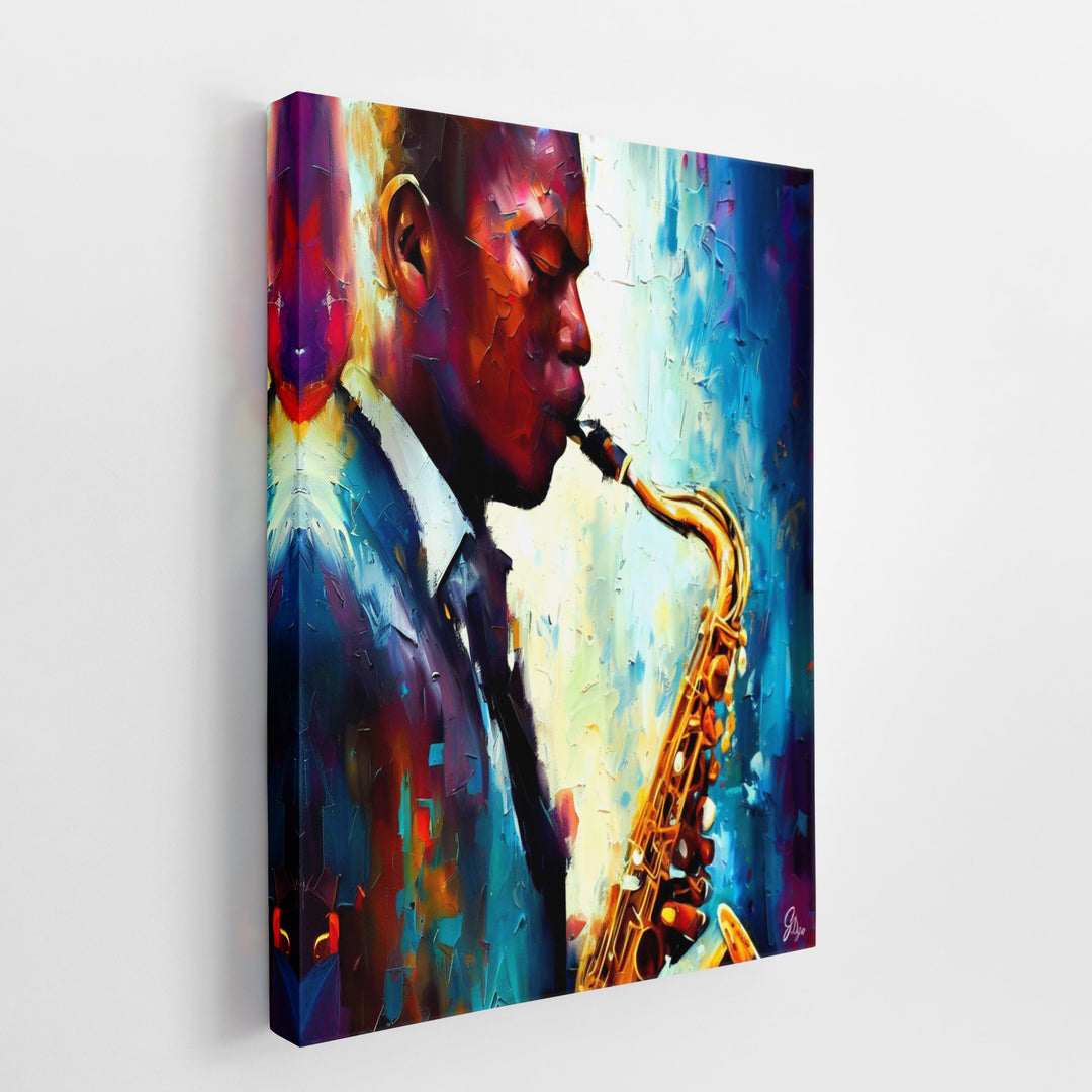 Ornette Coleman Music Wall Art Canvas Print Side View Wrapped
