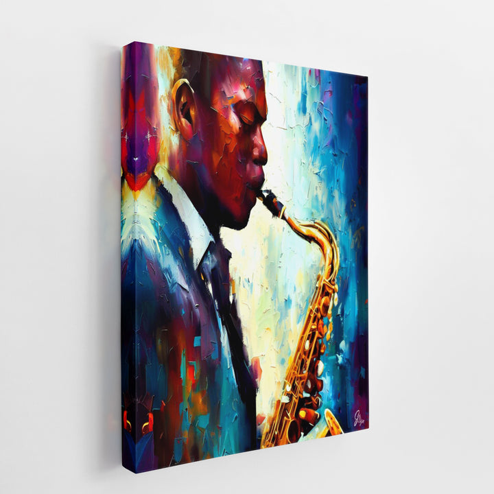 Ornette Coleman Music Wall Art Canvas Print Side View Wrapped
