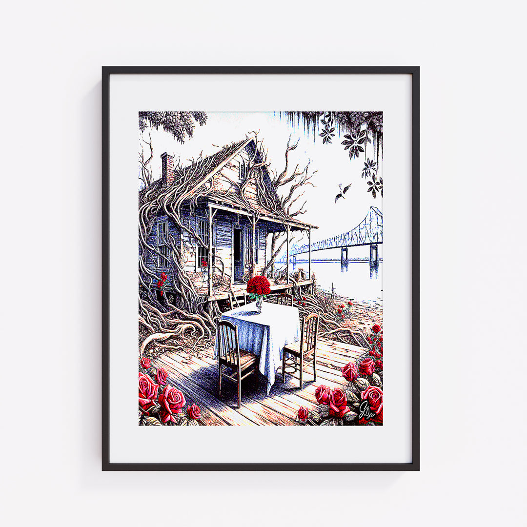 Pointe Coupee Landscape Wall Art Canvas Print Front View