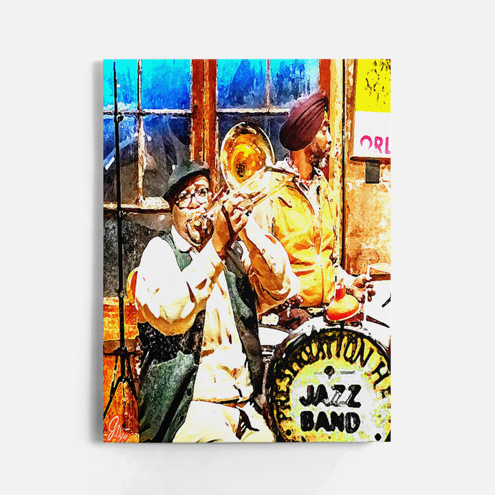 Preservation Hall Series 2 New Orleans Wall Art Canvas Print Front View Wrapped