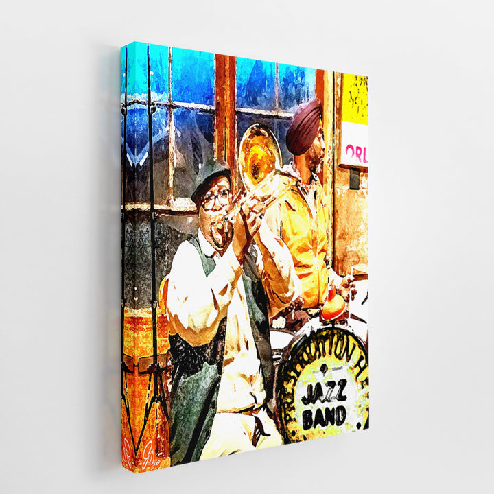 Preservation Hall Series 2 New Orleans Wall Art Canvas Side Front View Wrapped