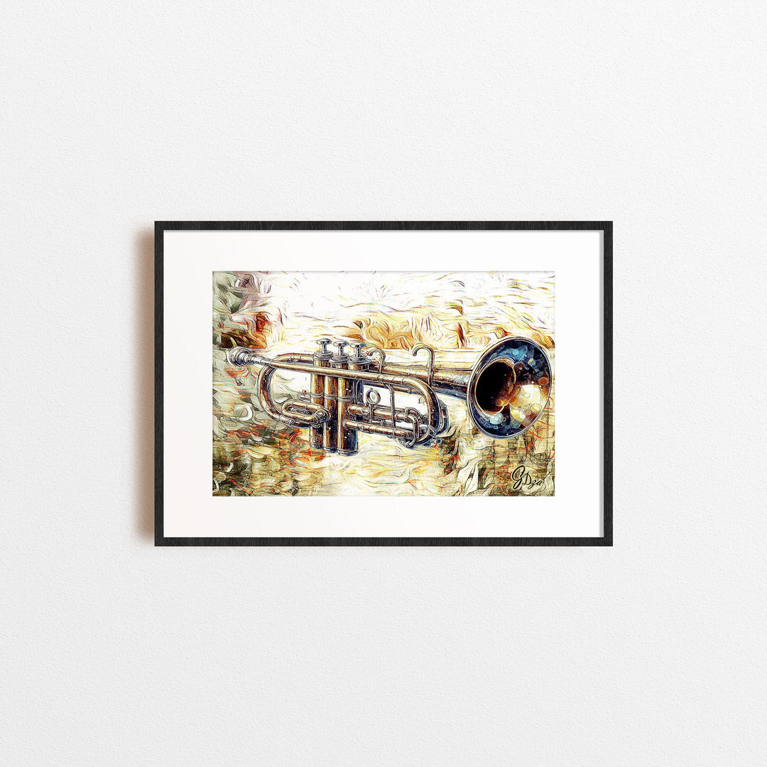 Silk Trumpet Music Wall Art Canvas Print Front View