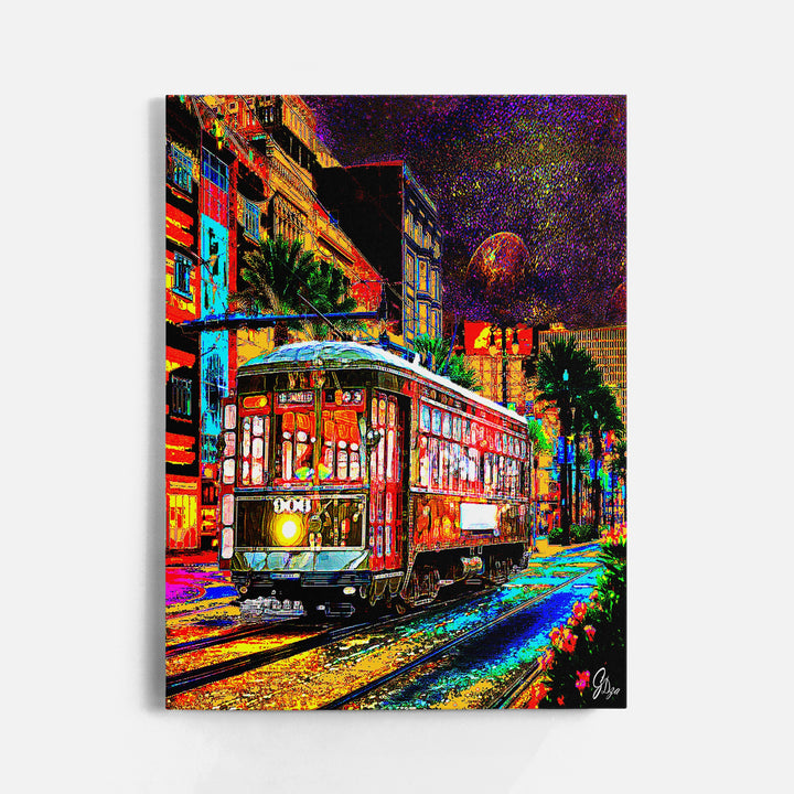 Streetcar Named Desire New Orleans Wall Art Canvas Print Front View Wrapped