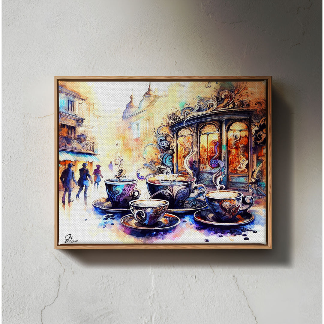 Tea Cups Series 2 – Kitchen Wall Art Canvas Print