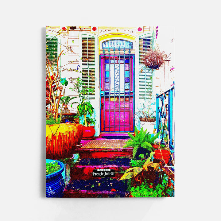 The Residence New Orleans Wall Art Canvas Print Front View Wrapped