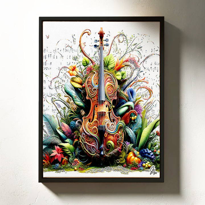 The Secret Life of Plants Music Wall Art Canvas Print Front View Floating Frame