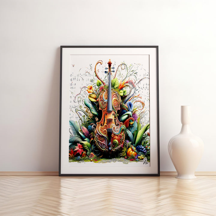 The Secret Life of Plants Music Wall Art Canvas Print Front View Matted