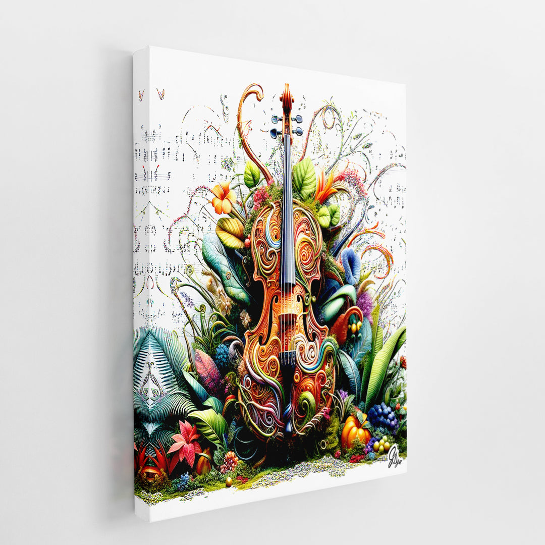 The Secret Life of Plants Music Wall Art Canvas Print Side View Wrapped
